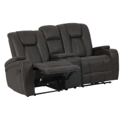 Modular Reclining Loveseat with Console - 3 pcs
