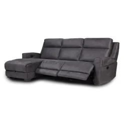 Modular Reclining Sectional and Chaise with Storage - 3 pcs