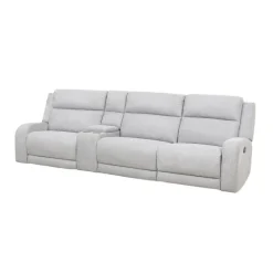 Modular Reclining Sofa and Console with Storage and Cup Holders - 4 pcs
