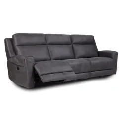 Modular Reclining Sofa with Fold-Down Seat, Cup Holders, USB/USB-C Ports and Wireless Charger - 3 pcs