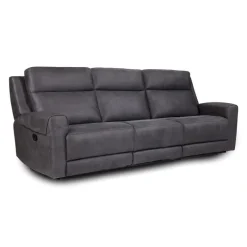 Modular Reclining Sofa with Fold-Down Seat, Cup Holders, USB/USB-C Ports and Wireless Charger - 3 pcs