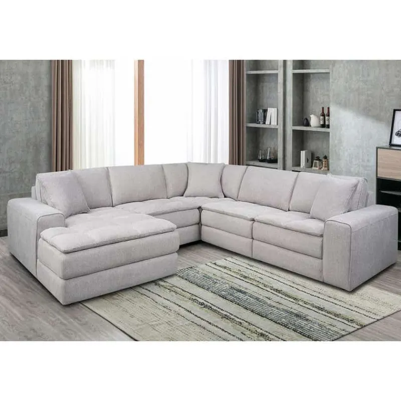 Modular Sectional with Left-Side Chaise - 5 pcs