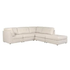 Modular Sectional with Ottoman - 5 pcs