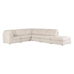 Modular Sectional with Ottoman - 6 pcs