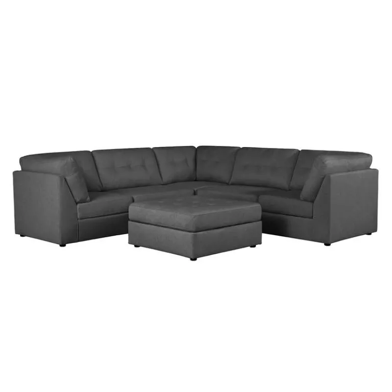Modular Sectional with Ottoman - 6 pcs