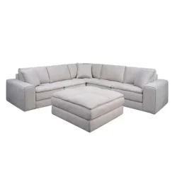 Modular Sectional with Ottoman - 5 pcs