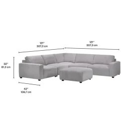 Sofa By Fancy Modular Sectional with Ottoman - 7 pcs