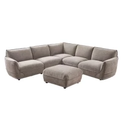 Modular Sectional with Ottoman - 6 pcs