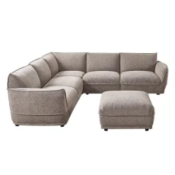 Modular Sectional with Ottoman - 6 pcs