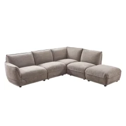 Modular Sectional with Ottoman - 5 pcs