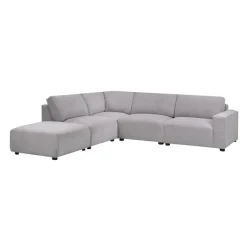 Sofa By Fancy Modular Sectional with Ottoman Positioned to the Left Seat - 5 pcs