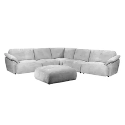 Modular Sectional with Ottoman - 6 pcs