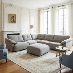 Modular Sectional with Ottoman - 6 pcs