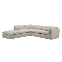 Modular Sectional with Ottoman - 5 pcs