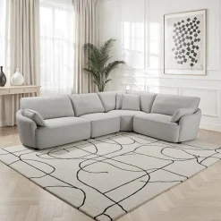 Modular Sectional with Ottoman - 5 pcs