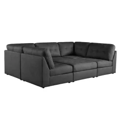 Modular Sectional with Ottoman - 6 pcs