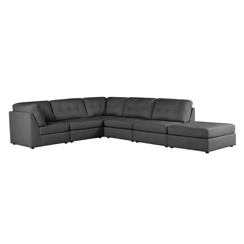 Modular Sectional with Ottoman - 6 pcs