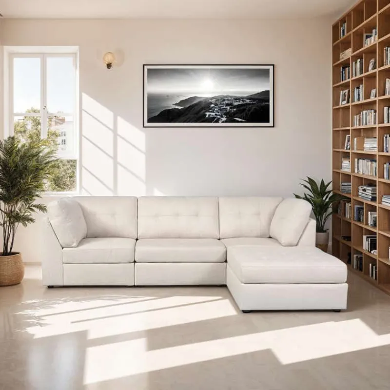 Modular Sectional with Ottoman - 4 pcs