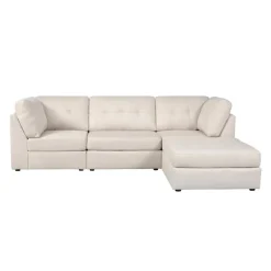Modular Sectional with Ottoman - 4 pcs