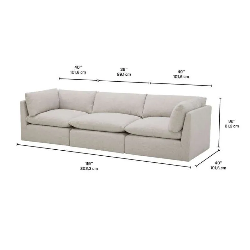 Modular Sofa - 3 pcs
