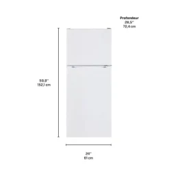 Moffat 11.5 Cu Ft 24 In Refrigerator Top Freezer - MPE12FGKWW