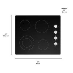 Moffat Cooktop Glass-Ceramic 24"     - MCP2024DXBB