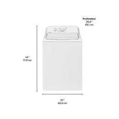 Moffat Washer Top-Load 27" - MTW201BMRWW