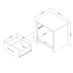 Meubles South Shore Nightstand - South Shore