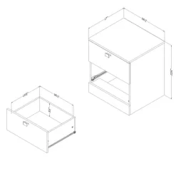 Meubles South Shore Nightstand - South Shore