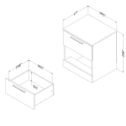 Meubles South Shore Nightstand - South Shore