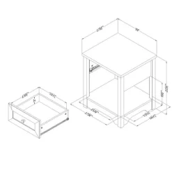 Meubles South Shore Nightstand - South Shore