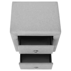 Monarch Nightstand - upholstered / 2 storage drawers - 21