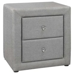 Monarch Nightstand - upholstered / 2 storage drawers - 21