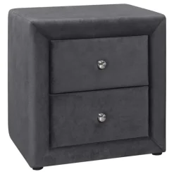 Monarch Nightstand - upholstered / 2 storage drawers - 21