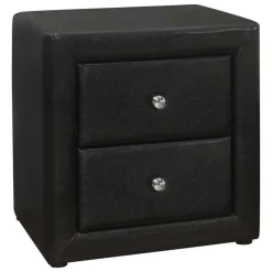 Monarch Nightstand - upholstered / 2 storage drawers - 21