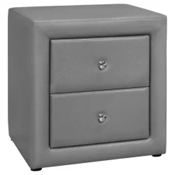 Monarch Nightstand - upholstered / 2 storage drawers - 21