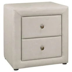Monarch Nightstand - upholstered / 2 storage drawers - 21