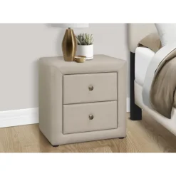 Monarch Nightstand - upholstered / 2 storage drawers - 21