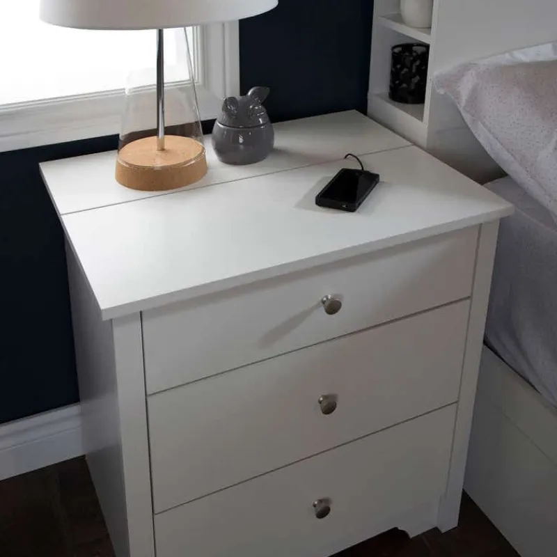 Meubles South Shore Nightstand Charging Station - South Shore
