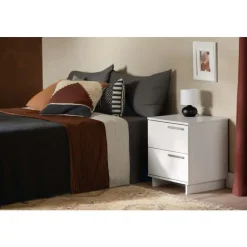 Meubles South Shore Nightstand With 2 Drawers - South Shore