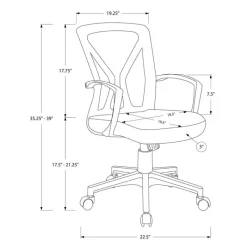 Monarch Office chair - / base on castors -