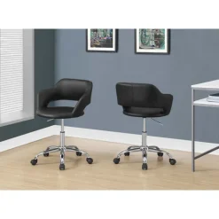 Monarch Office chair - / chrome metal hydraulic lift base -