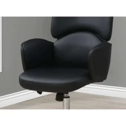 Monarch Office chair - executive / padded backrest and sides / metal base - adjustabl -