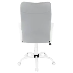 Monarch Office chair - executive / fixed armrests - adjustable height - grey fabric / -