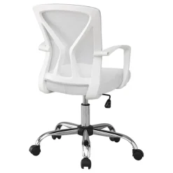 Monarch Office chair - / chrome base on castors -
