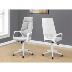 Monarch Office chair - / grey fabric / high back executive -