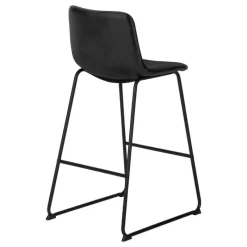 Monarch Office chair   standing desk / metal frame - curved backrest / leather- -