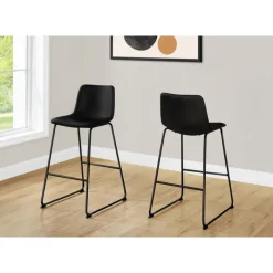 Monarch Office chair   standing desk / metal frame - curved backrest / leather- -