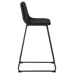 Monarch Office chair   standing desk / metal frame - curved backrest / leather- -
