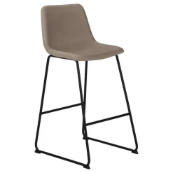 Monarch Office chair   standing desk / metal frame - curved backrest / leather- -